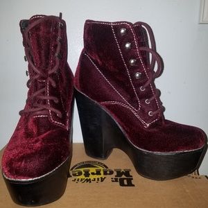 Jeffrey Campbell Velvet Platforms